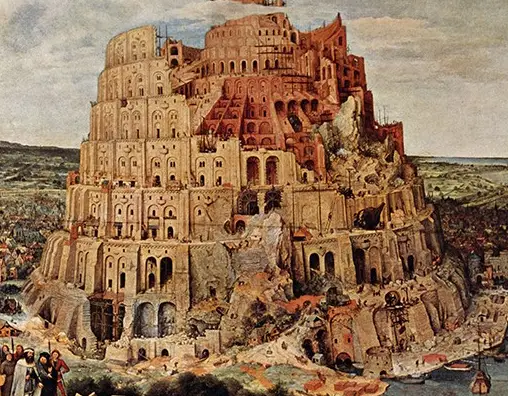 Der Turmbau zu Babel, Gemälde von Pieter Bruegel dem Älteren, 1563.